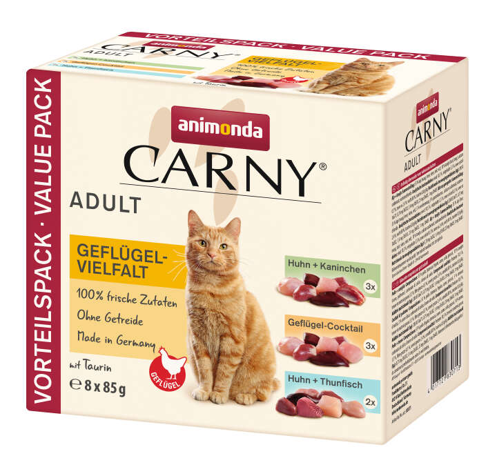 animonda Katzen-Nassfutter Carny Adult Geflügel-Mix